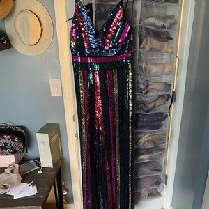 Express sparkly jumpsuit